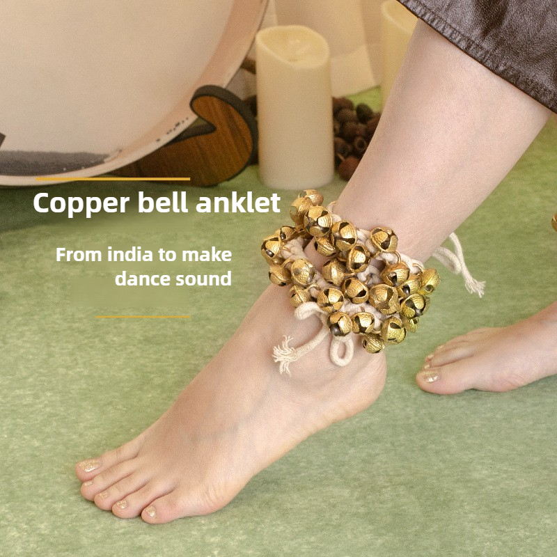 Musical Instrument Indian - インドのエスニックダンス手作りフットベルサウンドセラピー伴奏打楽器楽器アクセサリー鐘装飾品
