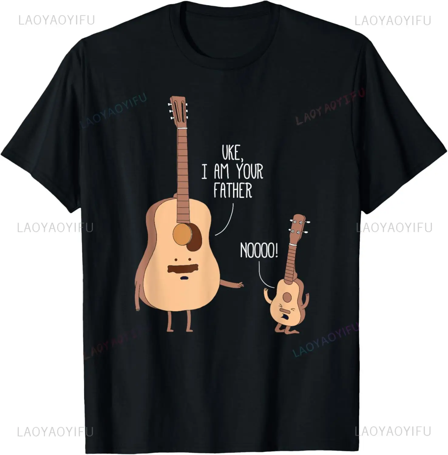 Musical Instrument Organ - ウクレレとギターのグラフィックTシャツ,ユーモラスでかわいい楽器,私はあなたのお父さんです