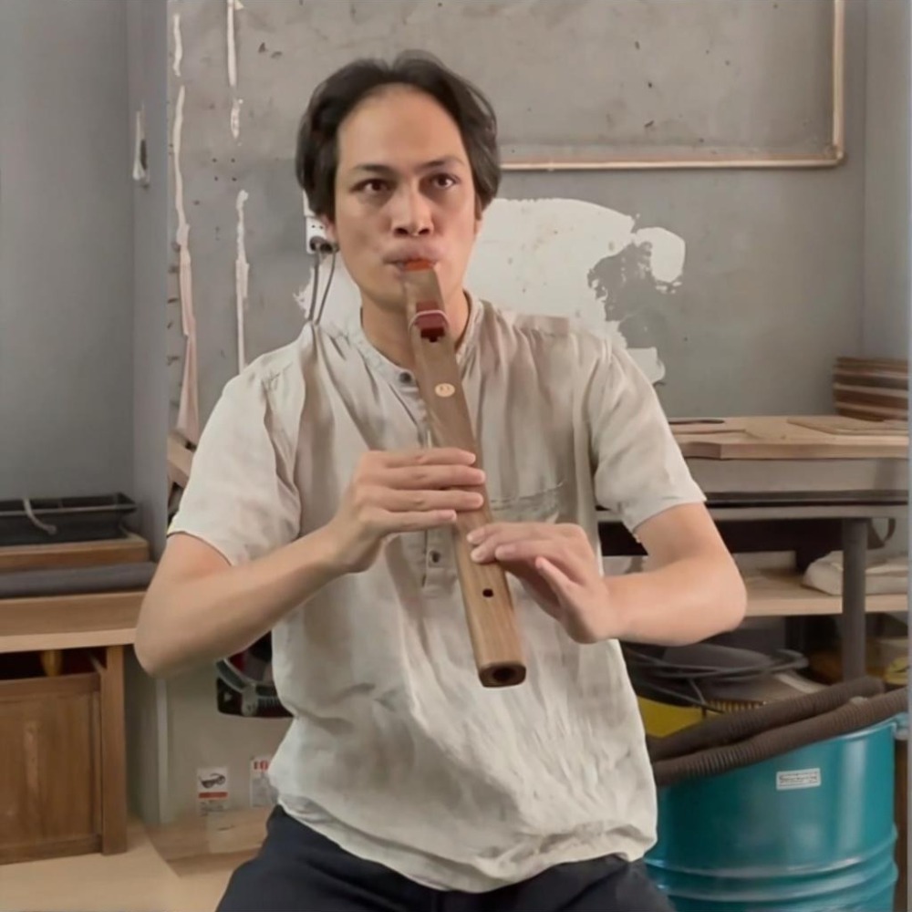 Musical Instrument Indian - B/C/D/E/F トーン木製垂直フルートポータブル伴奏ヒーリングインディアンフルートレコーダー瞑想楽器