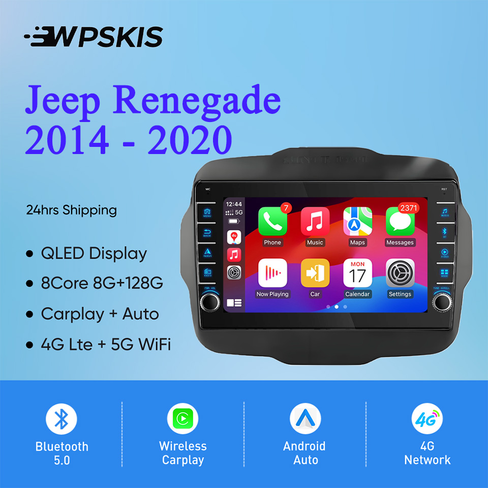 Musical Instrument Of India - ジープ・レネゲード2014-2020用カーステレオビデオ音楽プレーヤーGPSナビモニターPCタブレットエンターテイメントシステムCarplay