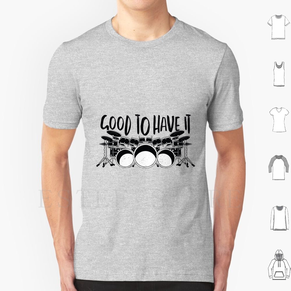 Musical Instrument Quotes - 良いドラムセット Tシャツ DIY ビッグサイズ綿 100% ドラム引用ドラム楽器楽器