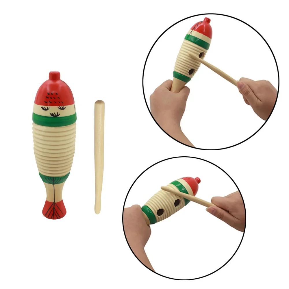 Musical Instrument For Toddlers - 木製魚型オルフ楽器 幼児教育音楽ゲーム 子供のクリスマス ベビー学習