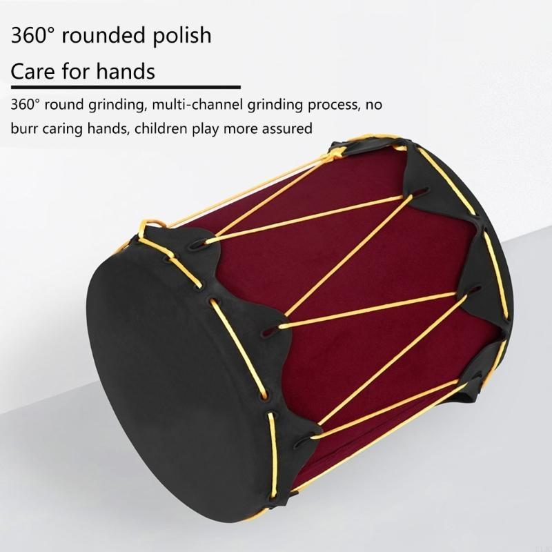 Musical Instrument Indian - u1jc orffインドのドラムドラムスティック両面ラバーハンドドラムタンバリン