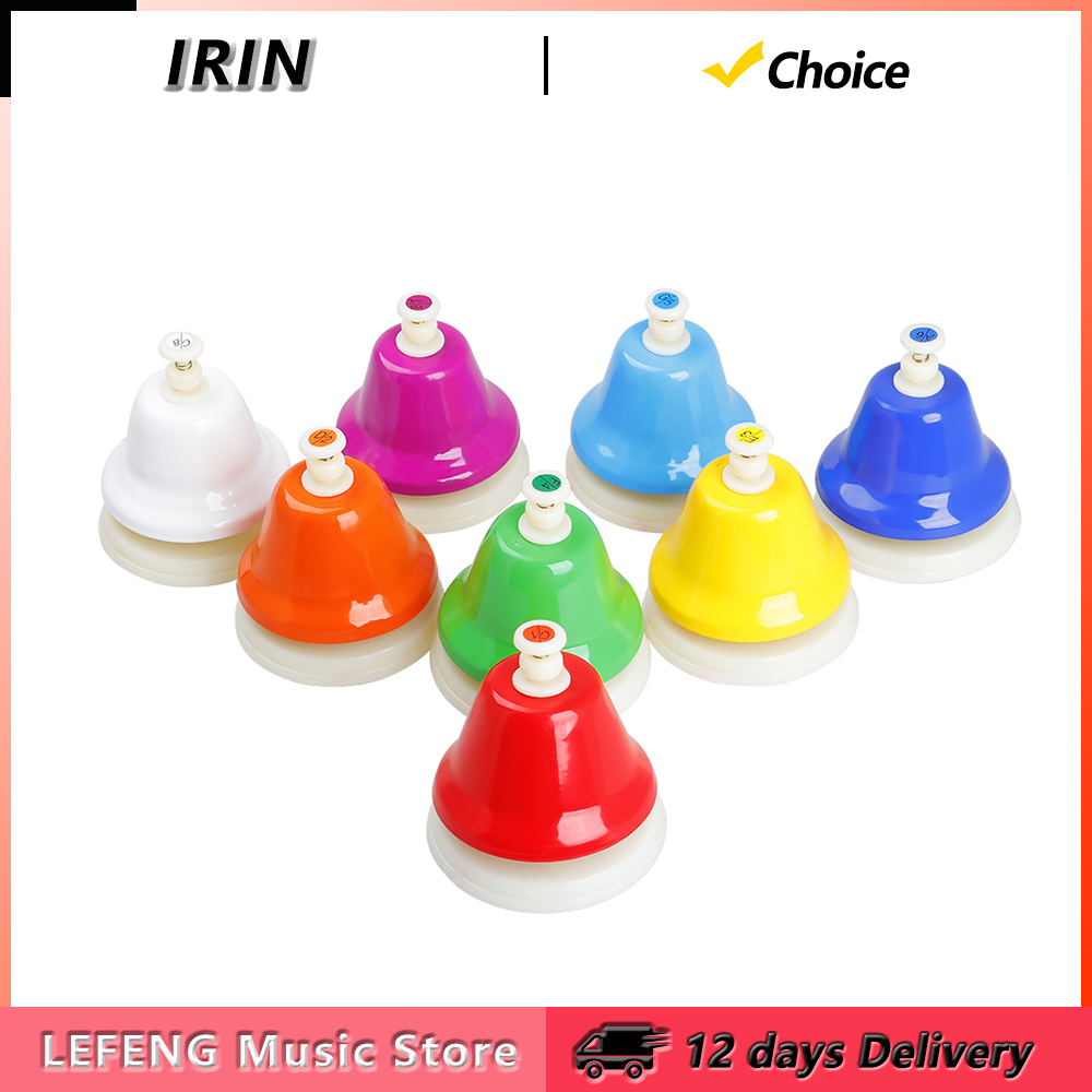 Musical Instrument Ringtone - IRIN 8 トーンタップベルカラフルなリングベル音楽ギフトクラスベルオルフ打楽器子供の音楽啓蒙ギフト