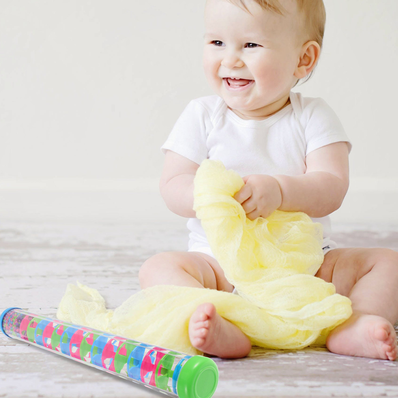 Musical Instrument For Toddlers - 2個セット レインスティック スパイラル型楽器 子供用 ベビー 幼児用