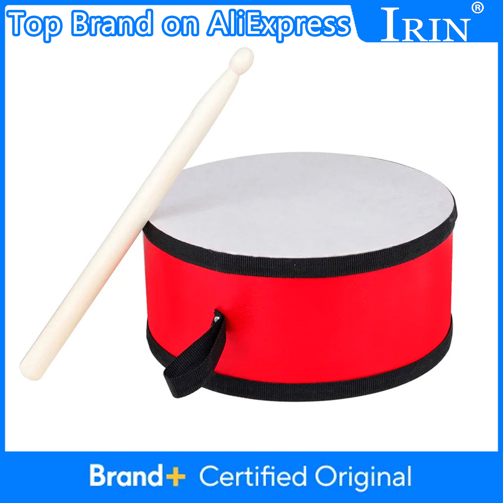 Musical Instrument Indian - IRIN インドタンバリン伝統的な手持ちドラム両面打楽器ポータブル子供早期教育音楽パーツ