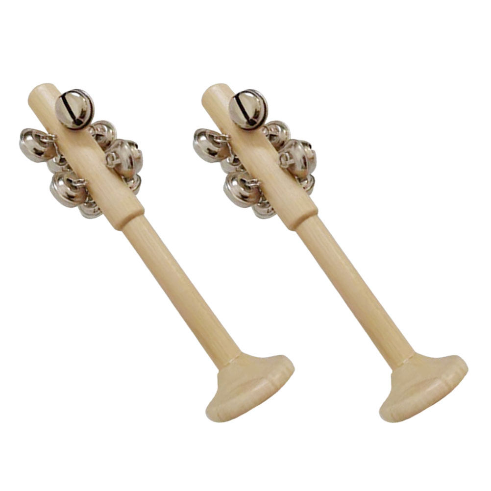2個入り木製スティックベル 幼児向け教育用楽器 早期音楽教育 - Musical Instrument For Toddlers のレビューと価格