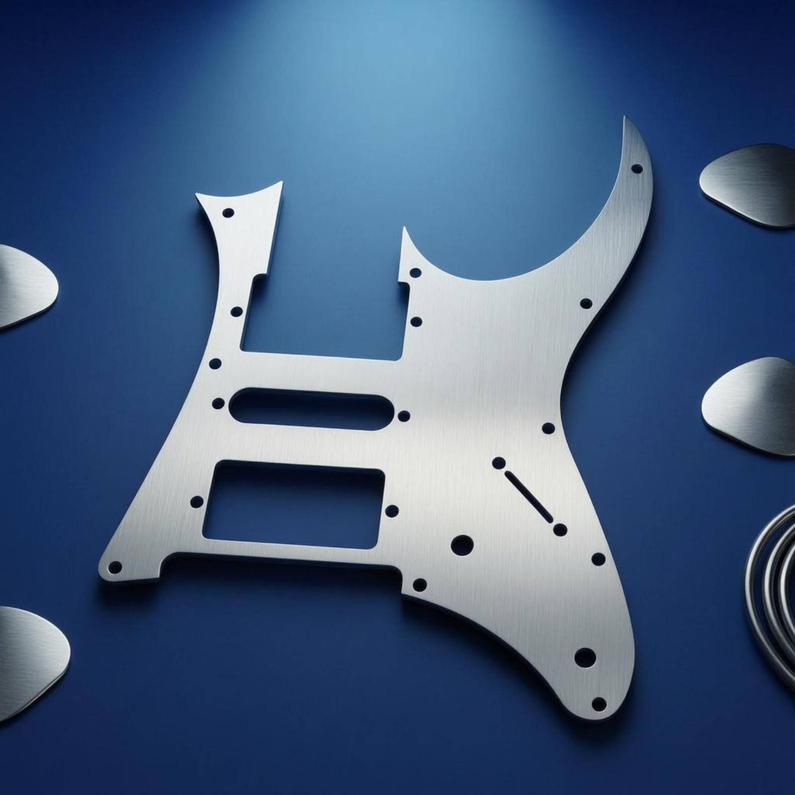 エレキギターピックガードアルミ合金金属ギターピックガード楽器 - Musical Instruments のレビューと価格