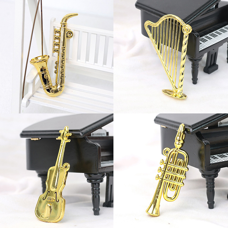 5/10/20 個アソートスタイルゴールドカラーミニ楽器チェ - Musical Instruments のレビューと価格