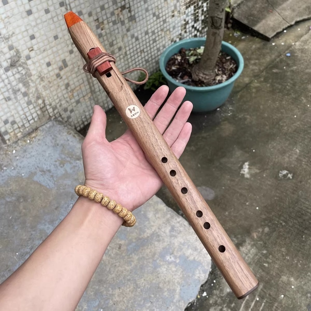 B/C/D/E/F トーン木製垂直フルートポータブル伴奏ヒー - Musical Instrument Indian のレビューと価格