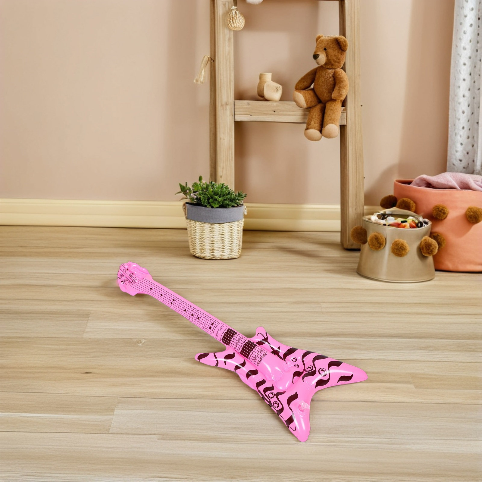 インフレータブルロックンロールギター型小道具 レトロ80年代 - Musical Instrument That You Blow Into のレビューと価格