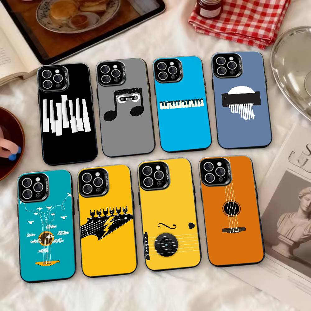 ミニマルなフラット楽器デザインのiPhoneケース iPho - Musical Instrument Quotes のレビューと価格