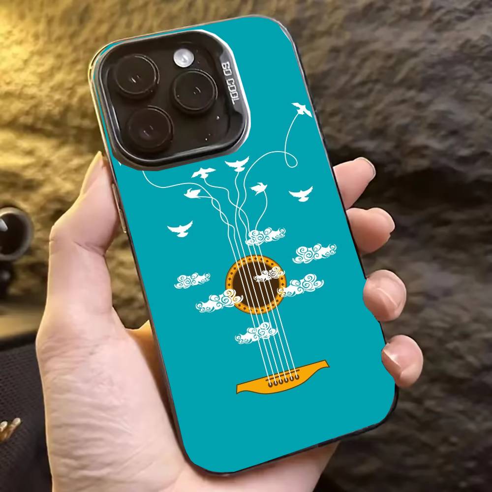ミニマルなフラット楽器デザインのiPhoneケース iPho - Musical Instrument Quotes のレビューと価格