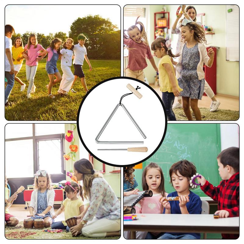 ストライカー付き三角パーカッションベル,スチールハンド楽器, - Musical Instrument Triangle のレビューと価格