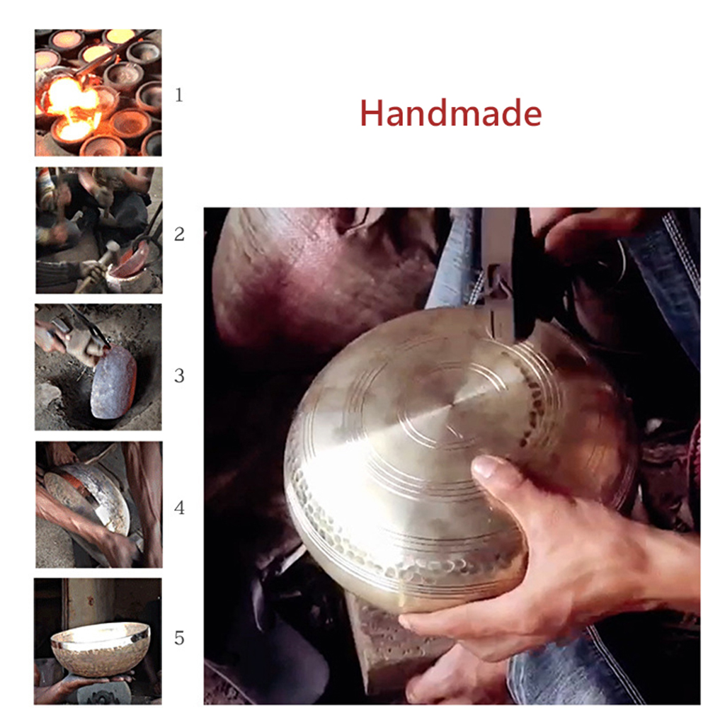 ネパール手作りチベットシンギングボウルヨガ瞑想用チャントボウ - Musical Instrument Of India のレビューと価格