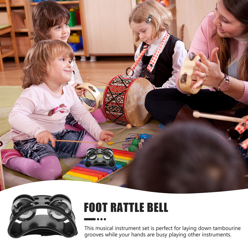 2 個子供用フットベル楽器タンバリン幼児用音楽啓蒙パーカッシ - Musical Instrument For Toddlers のレビューと価格