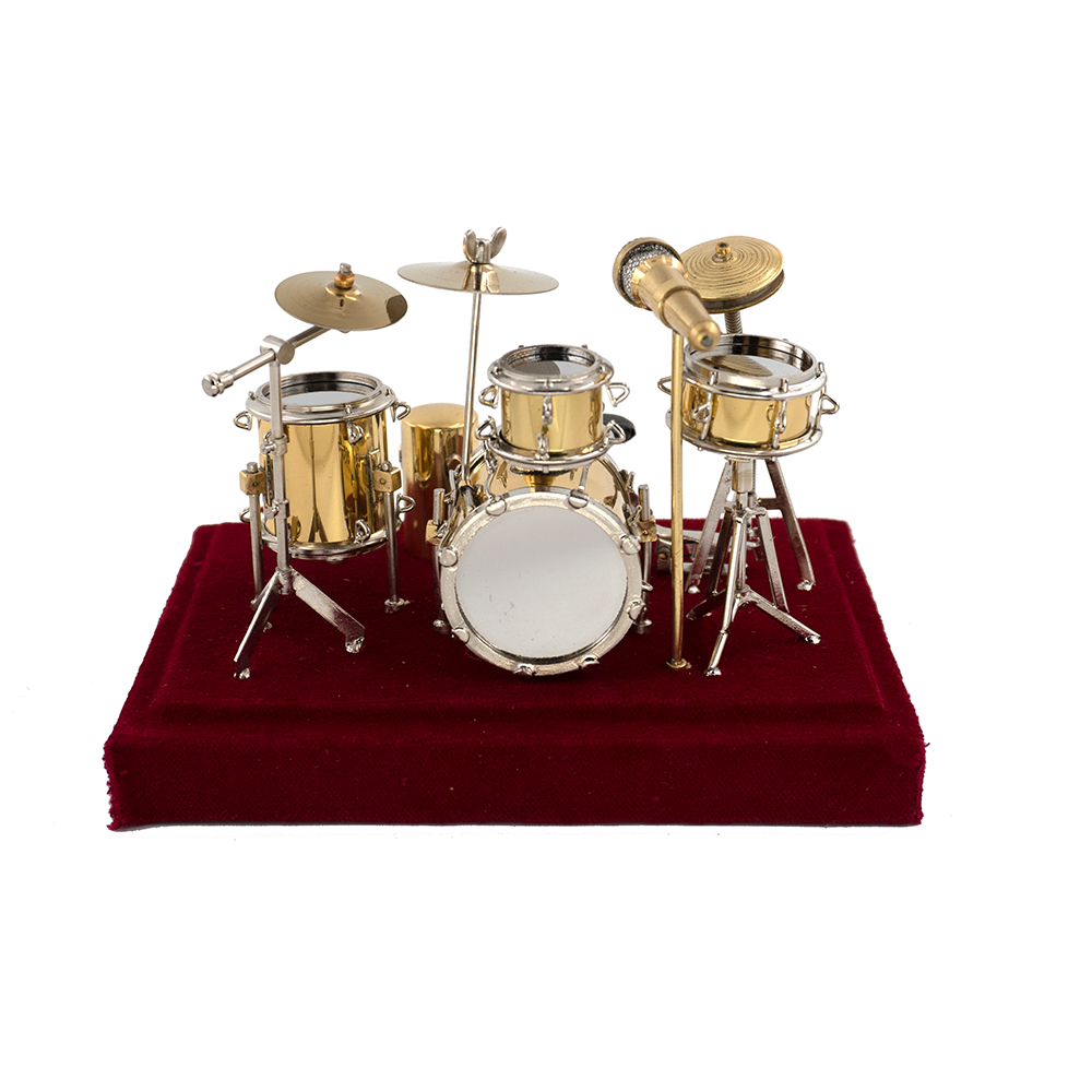 ミニチュアドラムモデルミニマイクシンバル楽器1/12ドールハ - Musical Instrument Jazz のレビューと価格