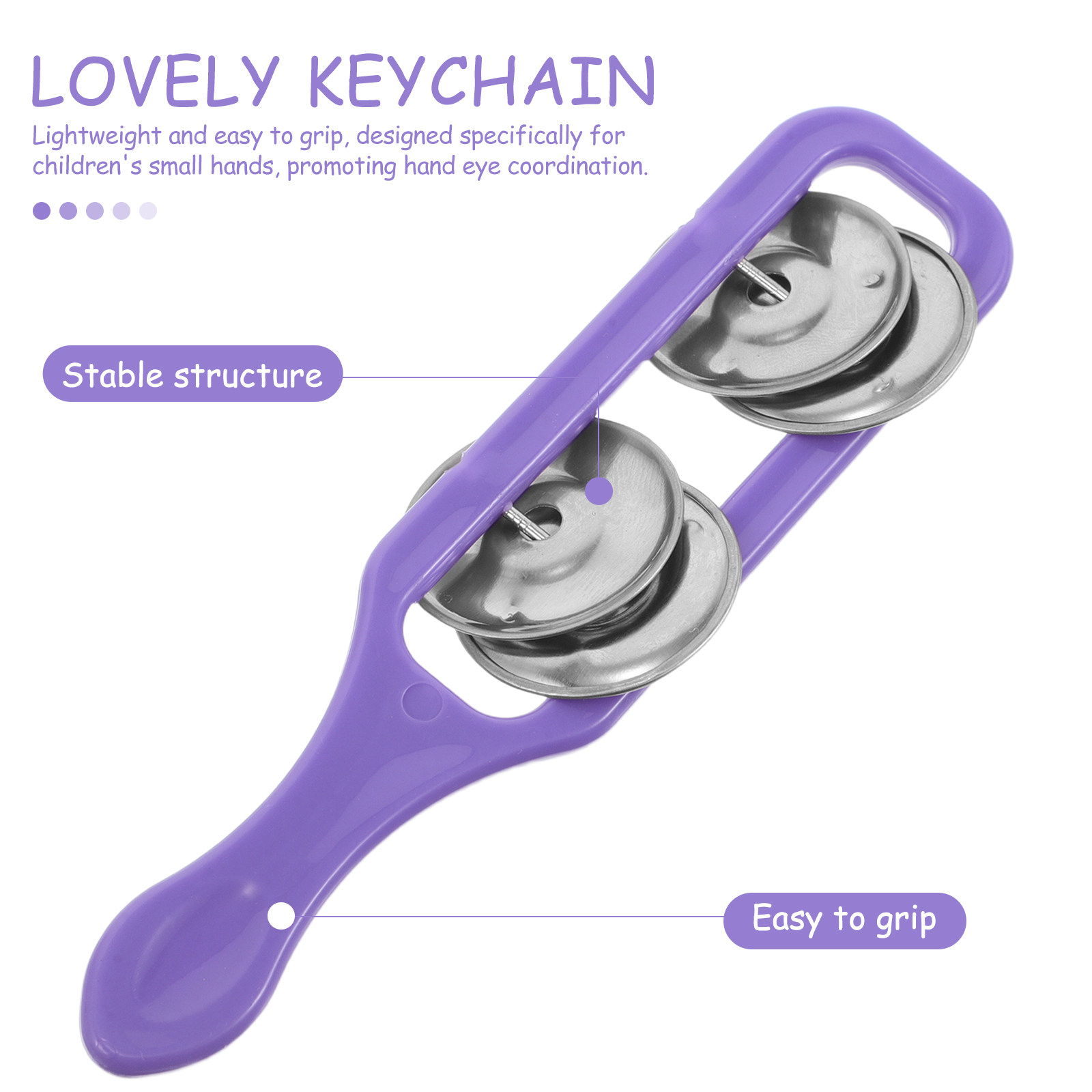 2個セット キッズハンドシンバル 明るい色 子供に優しいグリ - Musical Instrument For Toddlers のレビューと価格