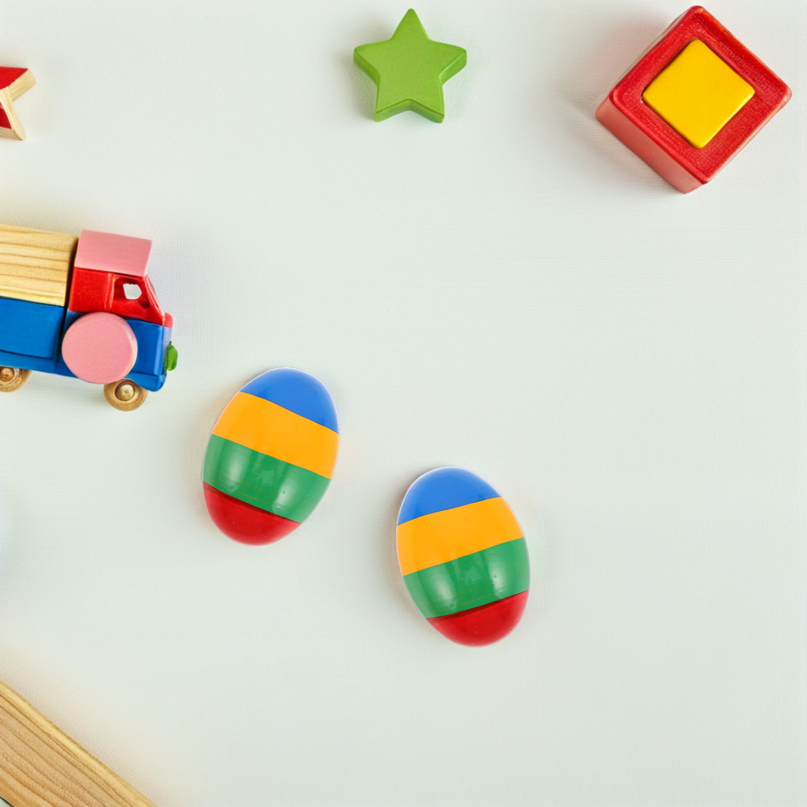 6個入りキッズマラカス 木製ベビーマラカス 幼児用楽器 天然 - Musical Instrument For Toddlers のレビューと価格