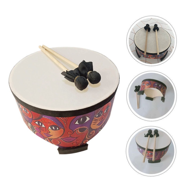 ドラムフロア子供のおもちゃパーカッションインチ楽器マレットオ - Musical Instrument Of India のレビューと価格