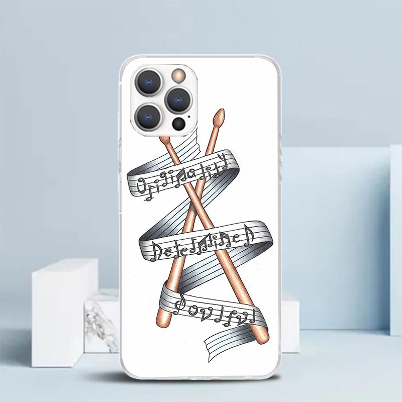 楽器ドラム柄スマホケース iPhone 16/17/17E/ - Musical Instrument Quotes のレビューと価格