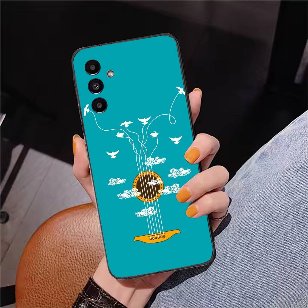 ミニマルフラット楽器電話ケースサムスンギャラクシー A73、 - Musical Instrument Quotes のレビューと価格