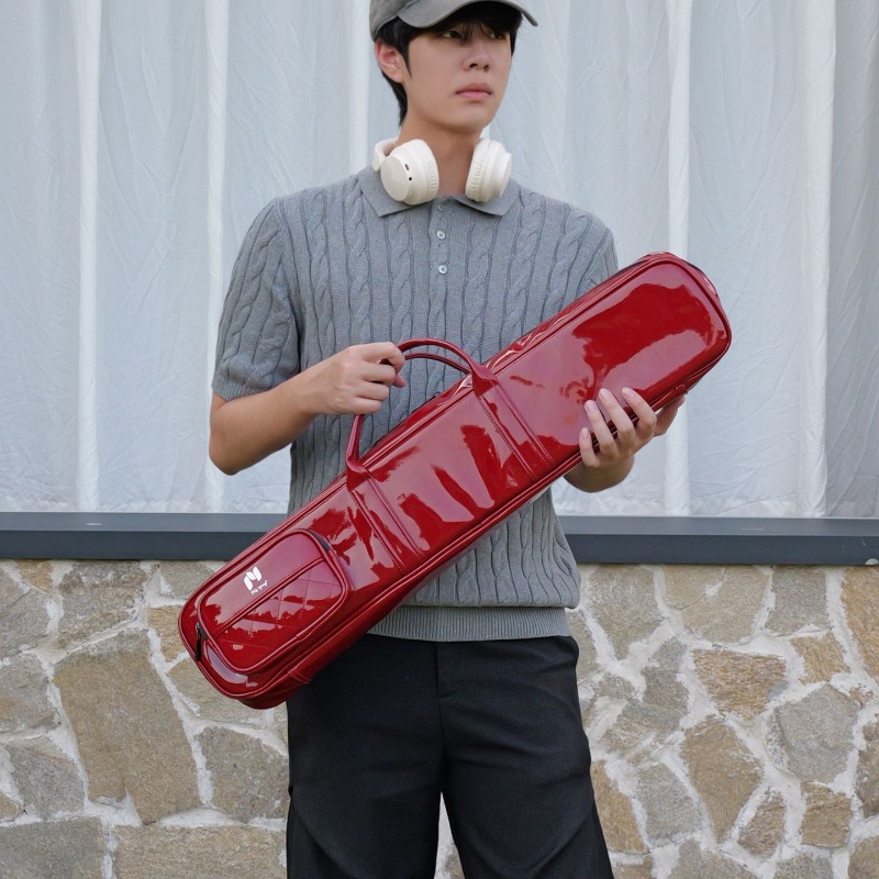 漆塗り竹製フルートバッグ 防水 耐衝撃 ポータブル ワンショ - Musical Instrument Bag のレビューと価格