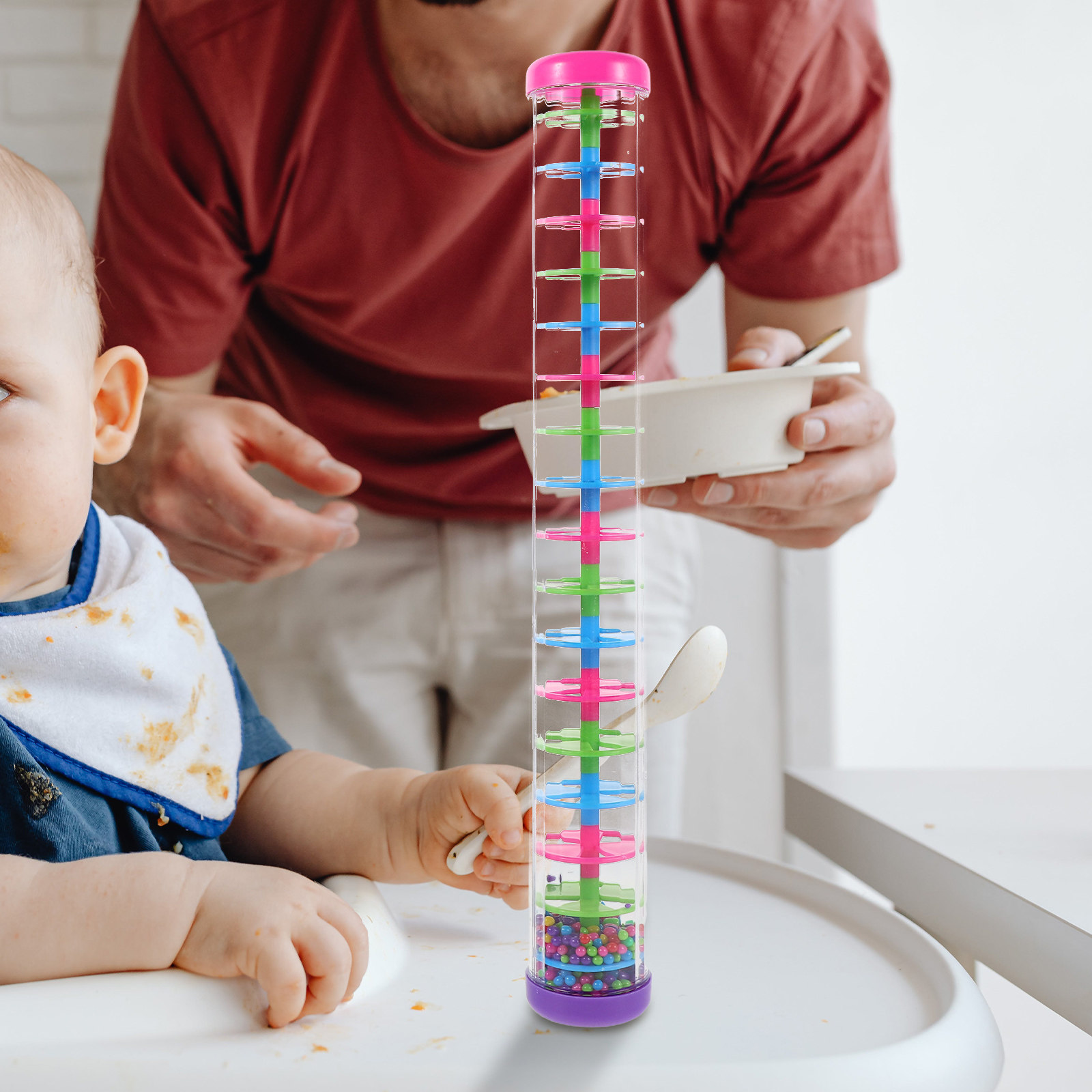 2個セット レインスティック スパイラル型楽器 子供用 ベビ - Musical Instrument For Toddlers のレビューと価格
