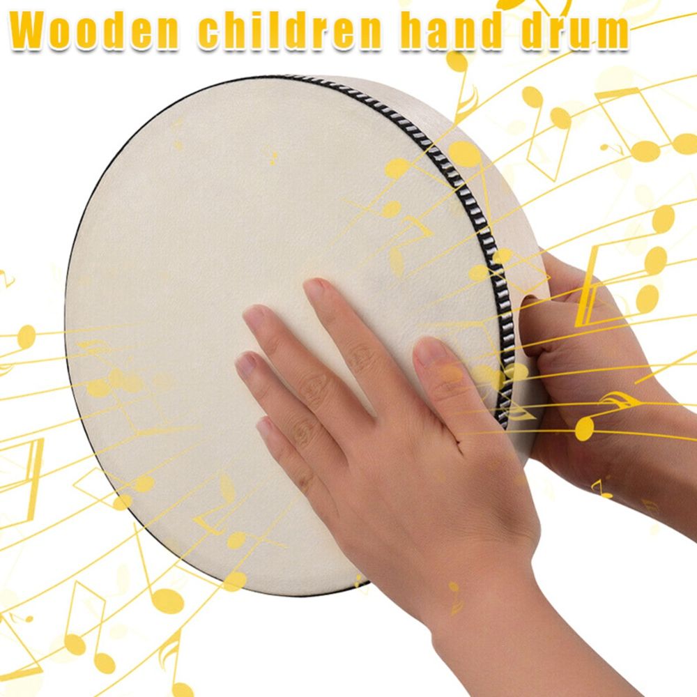 ギフト 4/6/8/10 インチ木製ハンドドラムハンドヘルド - Musical Instrument For Toddlers のレビューと価格